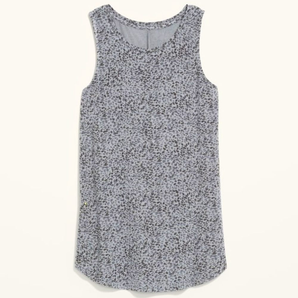 Old Navy Leopard luxe tank top L
